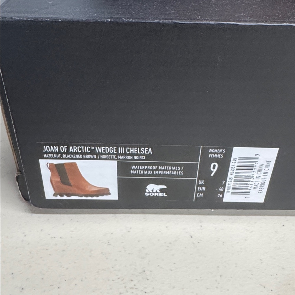 Sorel Women’s Brown Joan of Arctic Wedge III Chelsea Boots - Picture 2 of 5